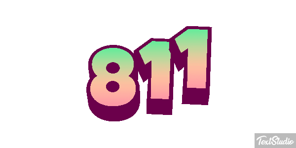 811 Text effect