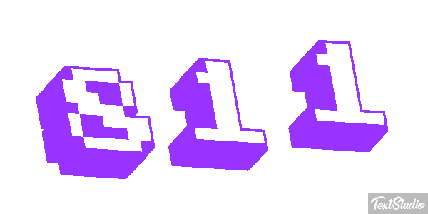 811 Text effect