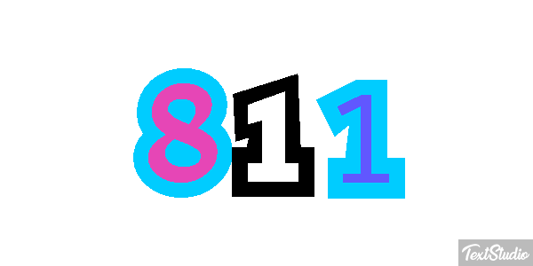 811 Text effect