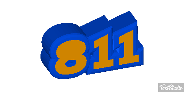 811 Text effect