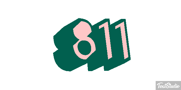 811 Text effect