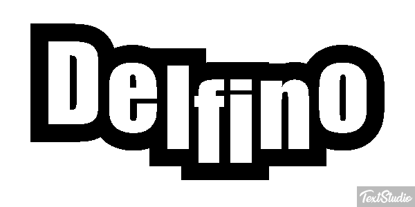 Delfino Effetto testo