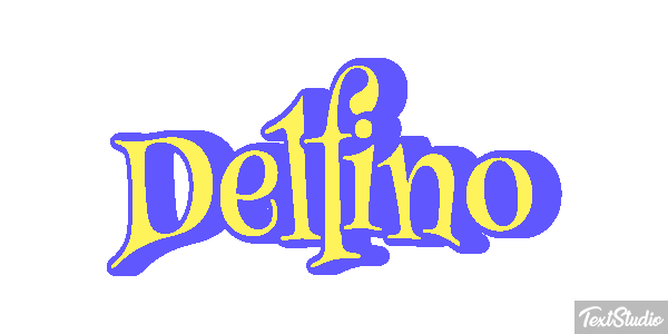 Delfino Effetto testo