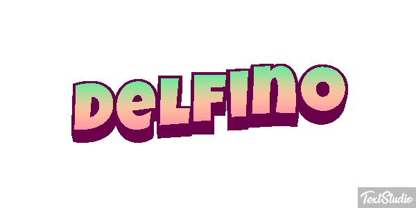 Delfino Effetto testo