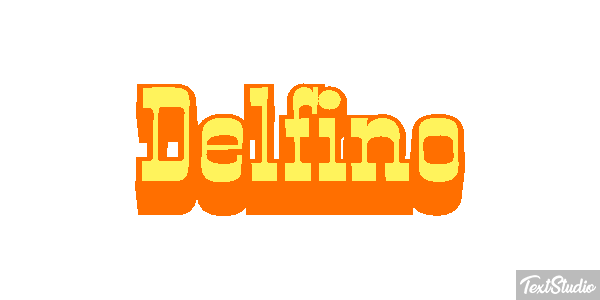 Delfino Effetto testo