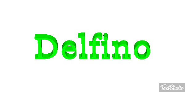 Delfino Effetto testo