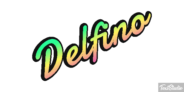 Delfino Effetto testo