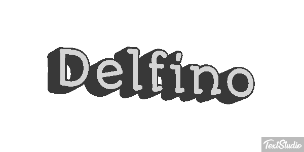 Delfino Effetto testo