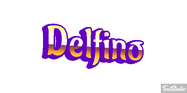 Delfino Effetto testo