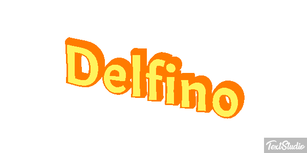 Delfino Effetto testo