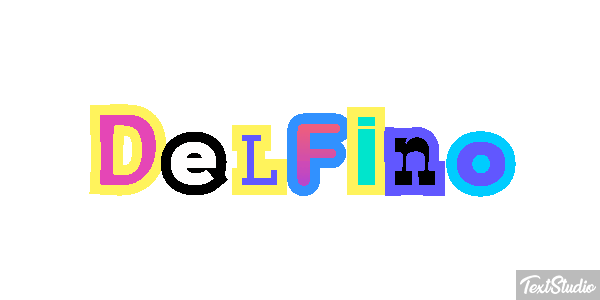 Delfino Effetto testo