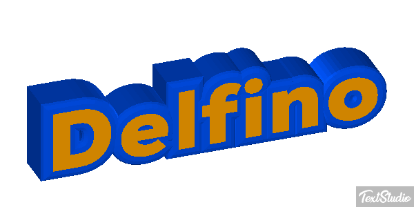 Delfino Effetto testo