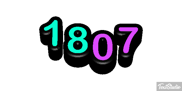 1807 Texteffekt