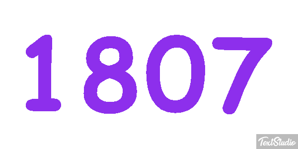 1807 Texteffekt