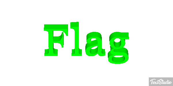 Flag Tekst effect