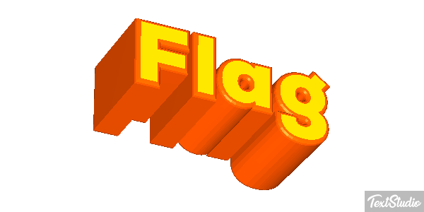 Flag Tekst effect