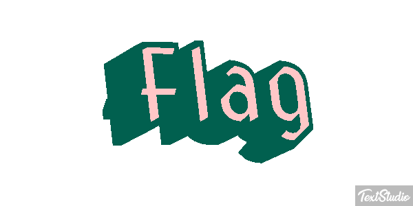 Flag Tekst effect