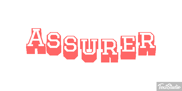 Assurer Effet de texte