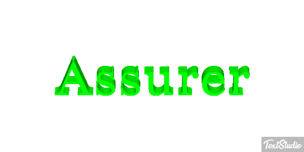 Assurer Effet de texte