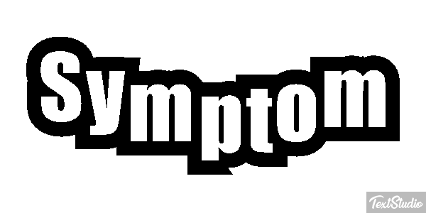 Symptom Tekst effect