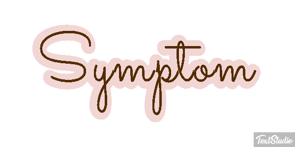 Symptom Tekst effect