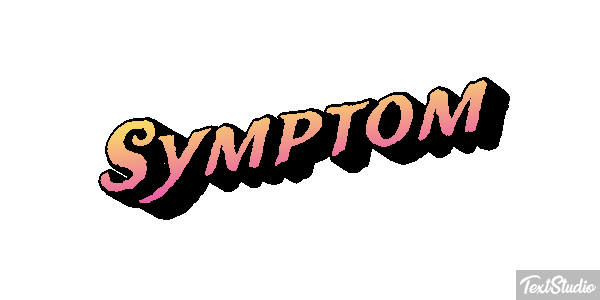 Symptom Tekst effect