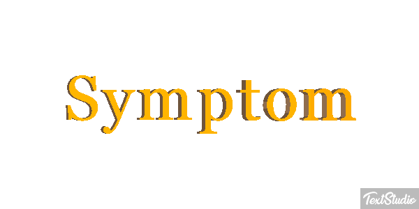 Symptom Tekst effect
