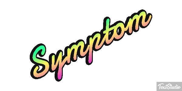 Symptom Tekst effect