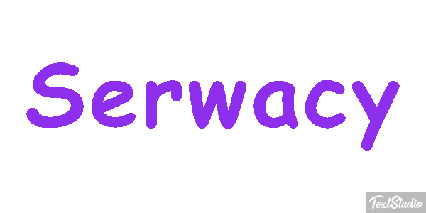 Serwacy Efekt tekstowy