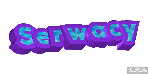 Serwacy Efekt tekstowy