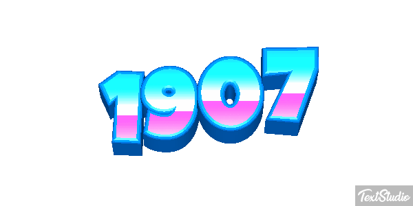 1907 Текстовый эффект