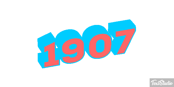 1907 Текстовый эффект