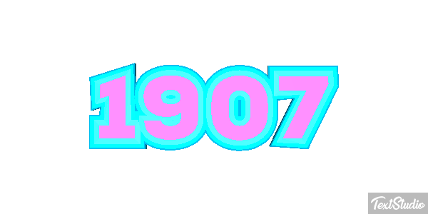 1907 Текстовый эффект