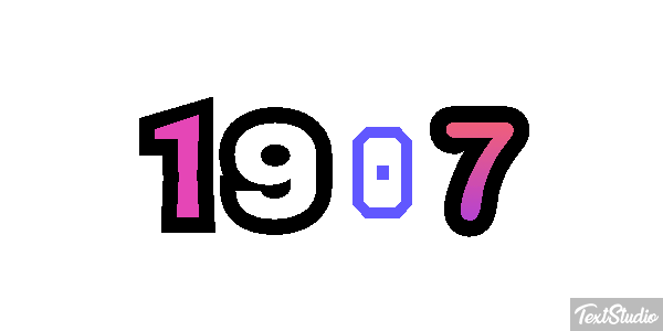 1907 Текстовый эффект