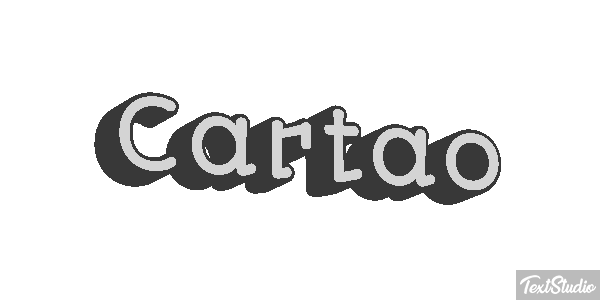 Cartão Efeito do texto