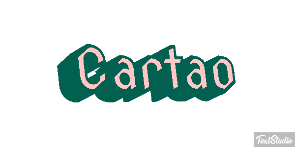 Cartão Efeito do texto