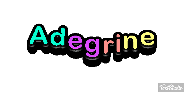Adegrine Текстовый эффект