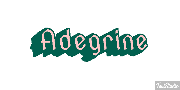 Adegrine Текстовый эффект