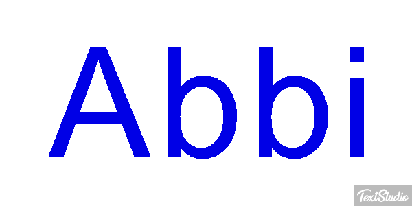 Abbi Text effect