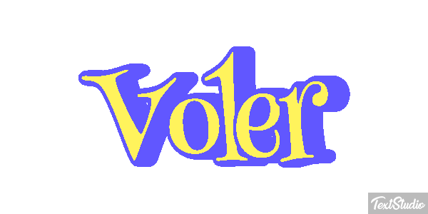 Voler Effet de texte