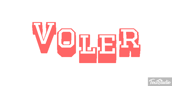 Voler Effet de texte
