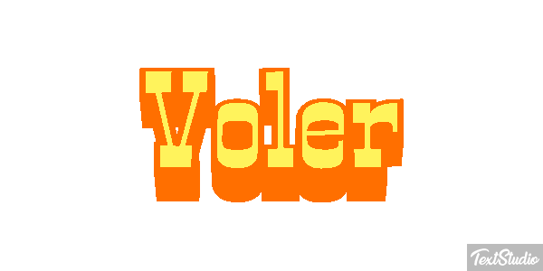 Voler Effet de texte