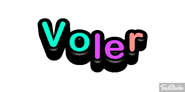 Voler Effet de texte