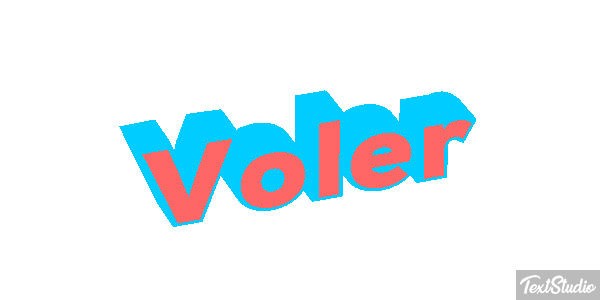 Voler Effet de texte
