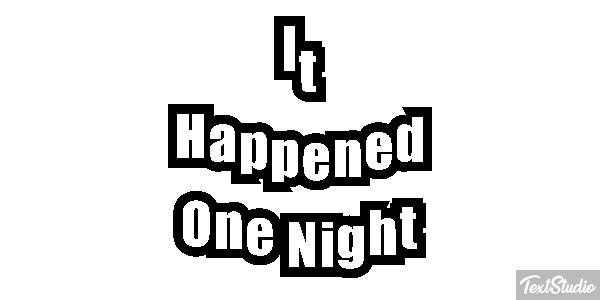 It Happened One Night Effetto testo