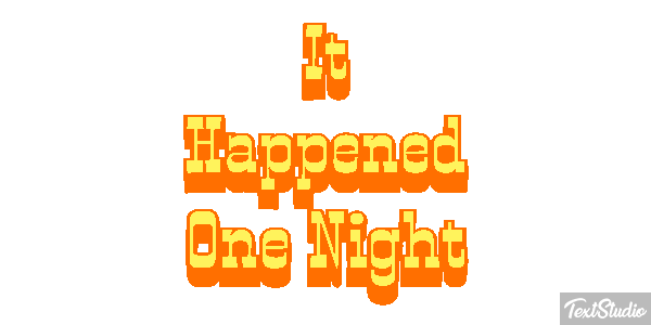 It Happened One Night Effetto testo