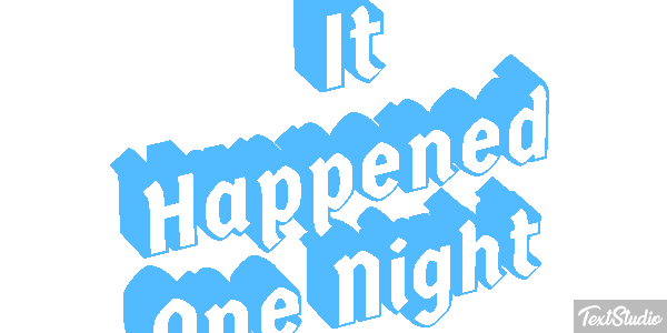 It Happened One Night Effetto testo