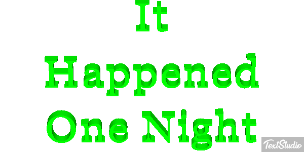 It Happened One Night Effetto testo