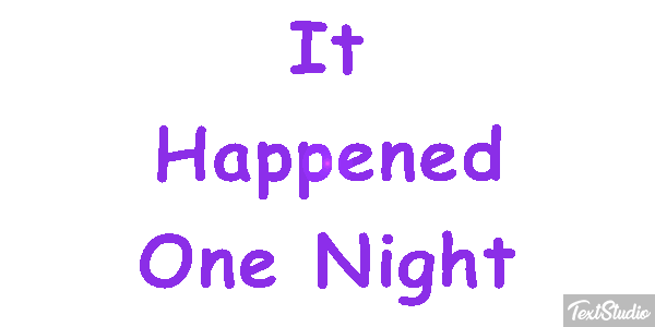 It Happened One Night Effetto testo