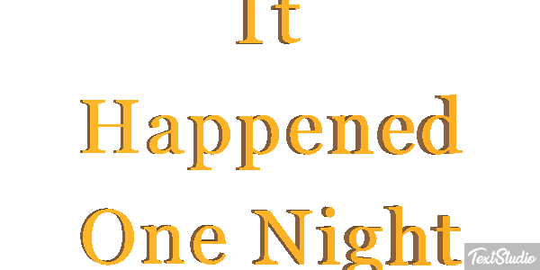 It Happened One Night Effetto testo
